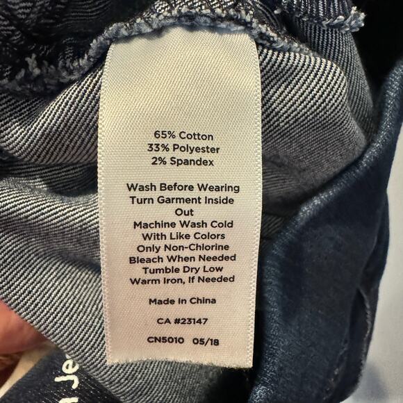 Talbots Flawless Jegging Women's Size 4 Dark Wash Skinny Pull-On - Picture 9 of 12